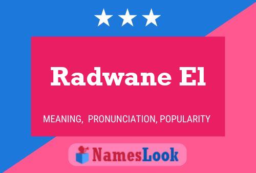 ملصق اسم Radwane El