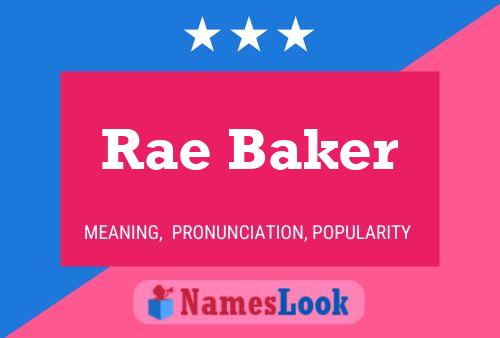 ملصق اسم Rae Baker