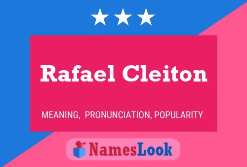 ملصق اسم Rafael Cleiton