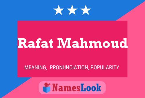 ملصق اسم Rafat Mahmoud