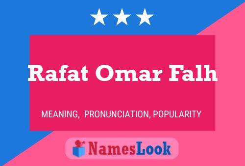 ملصق اسم Rafat Omar Falh