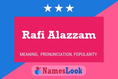 ملصق اسم Rafi Alazzam