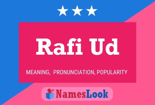 ملصق اسم Rafi Ud