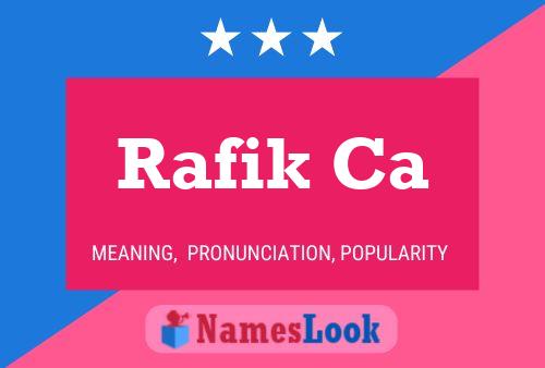 ملصق اسم Rafik Ca