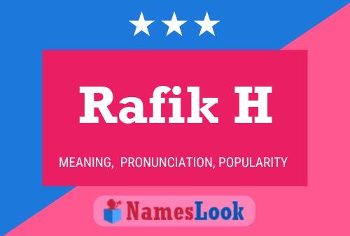 ملصق اسم Rafik H