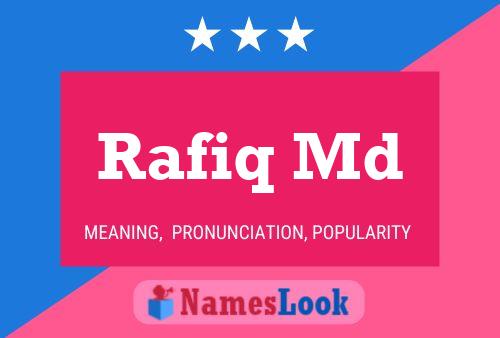 ملصق اسم Rafiq Md