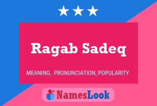 ملصق اسم Ragab Sadeq