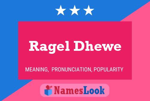 ملصق اسم Ragel Dhewe