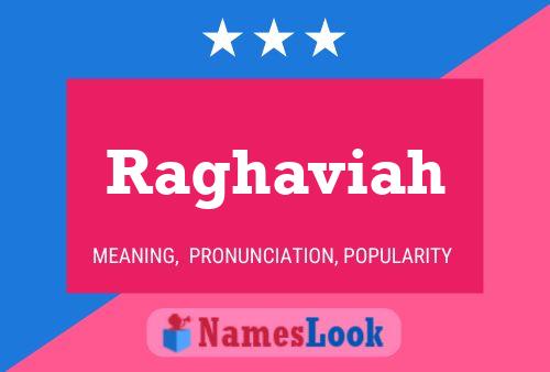 ملصق اسم Raghaviah