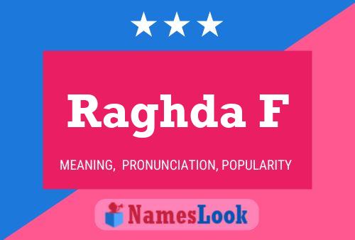 ملصق اسم Raghda F