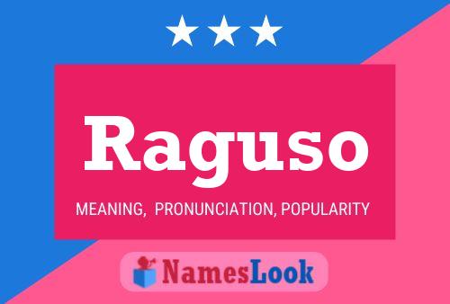 ملصق اسم Raguso