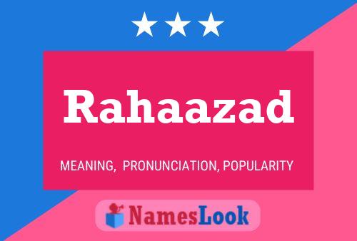 ملصق اسم Rahaazad