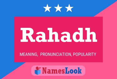 ملصق اسم Rahadh