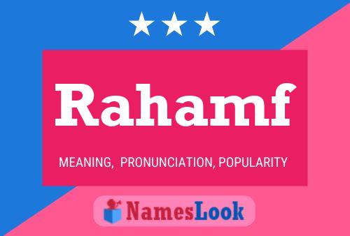 ملصق اسم Rahamf