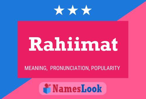 ملصق اسم Rahiimat