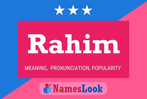 ملصق اسم Rahim