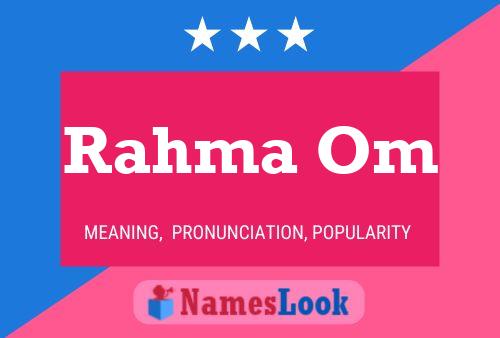 ملصق اسم Rahma Om