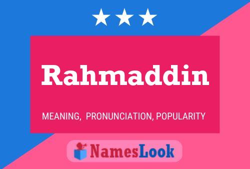 ملصق اسم Rahmaddin