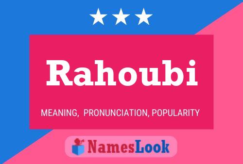 ملصق اسم Rahoubi