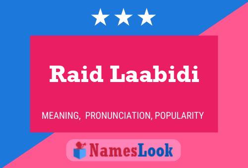 ملصق اسم Raid Laabidi