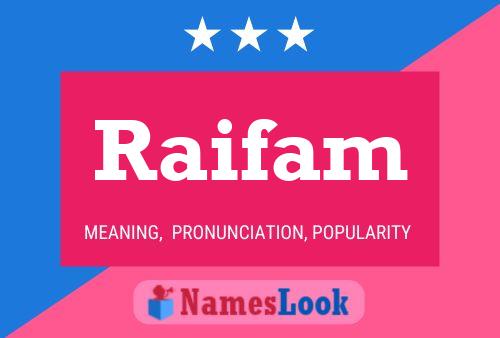 ملصق اسم Raifam