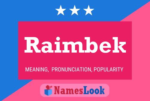 ملصق اسم Raimbek