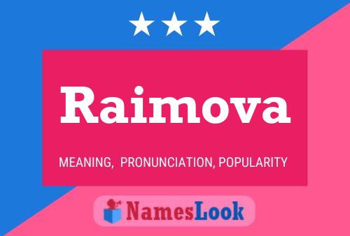 ملصق اسم Raimova