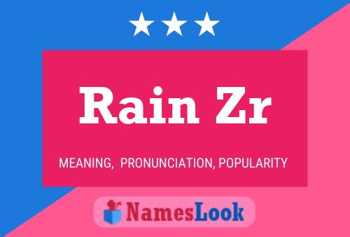 ملصق اسم Rain Zr