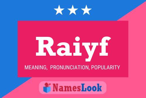 ملصق اسم Raiyf