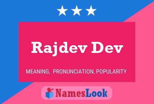 ملصق اسم Rajdev Dev