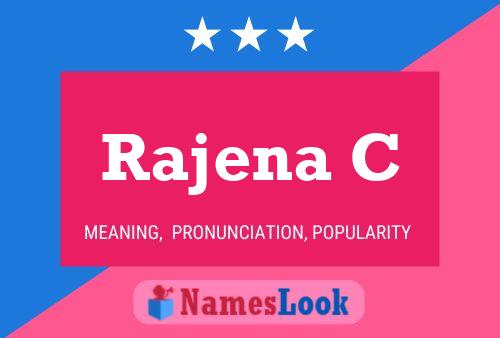 ملصق اسم Rajena C