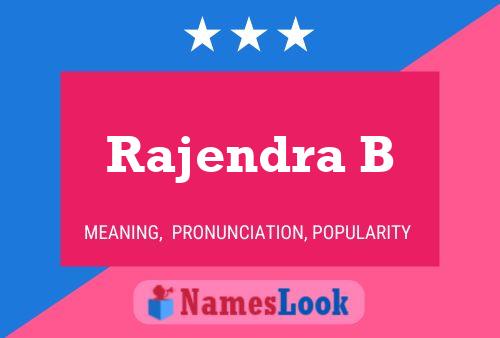 ملصق اسم Rajendra B