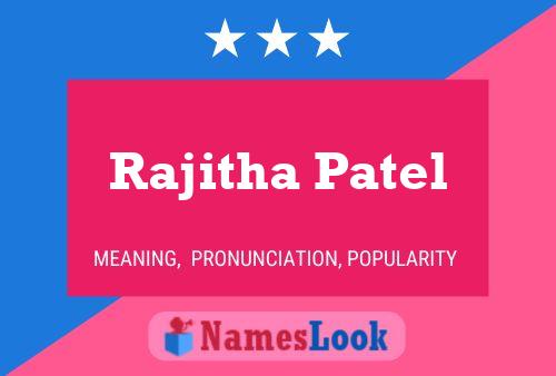 ملصق اسم Rajitha Patel