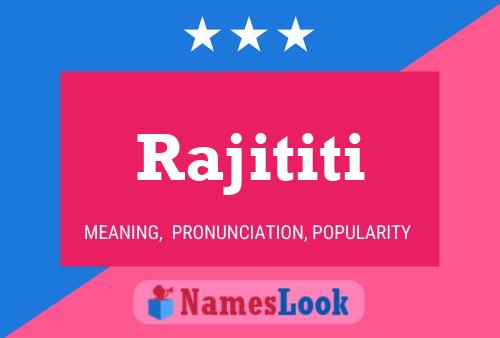 ملصق اسم Rajititi