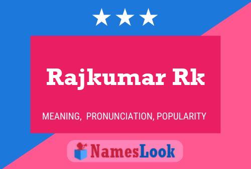 ملصق اسم Rajkumar Rk