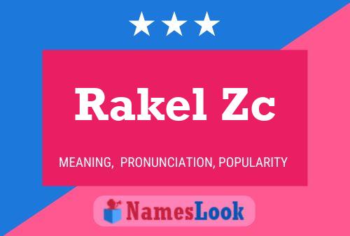 ملصق اسم Rakel Zc