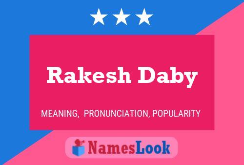 ملصق اسم Rakesh Daby