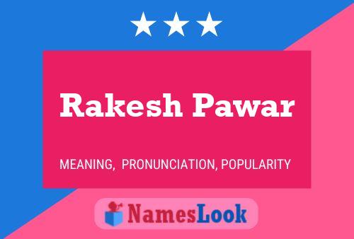 ملصق اسم Rakesh Pawar