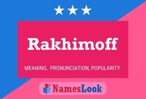 ملصق اسم Rakhimoff