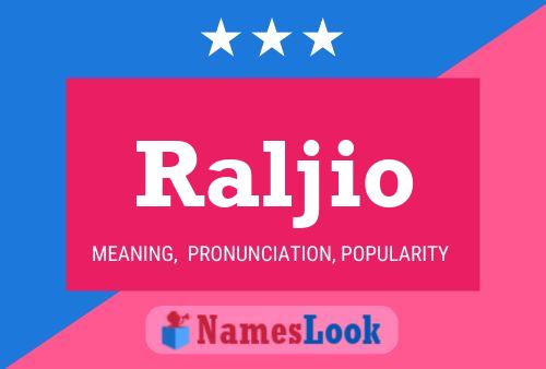 ملصق اسم Raljio