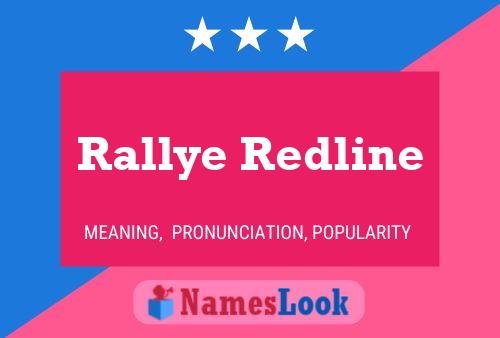 ملصق اسم Rallye Redline