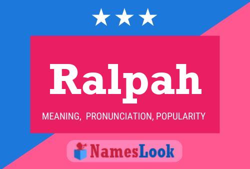 ملصق اسم Ralpah