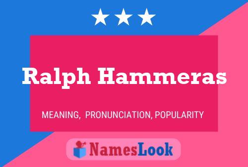 ملصق اسم Ralph Hammeras