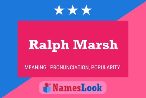 ملصق اسم Ralph Marsh