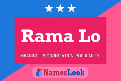 ملصق اسم Rama Lo