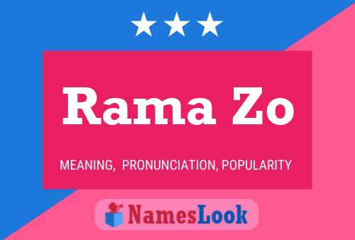 ملصق اسم Rama Zo