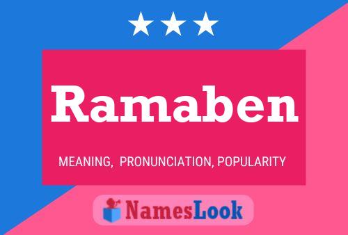 ملصق اسم Ramaben