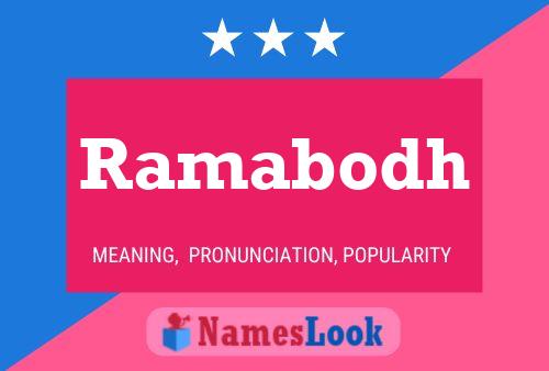 ملصق اسم Ramabodh