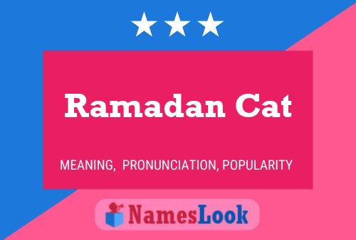 ملصق اسم Ramadan Cat