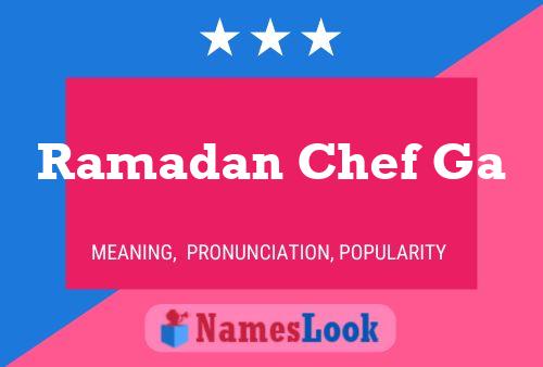 ملصق اسم Ramadan Chef Ga